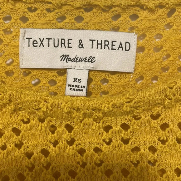 Madewell Blouse Mustard yellow blouse size XS - Picture 2 of 2